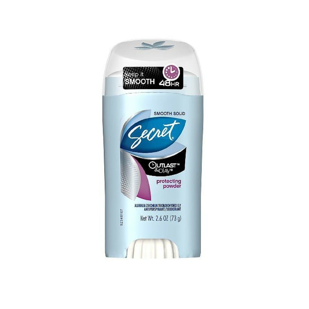 Secret Deodorant Outlast With Olay Smooth Solid Protect2.6 Ounce (76ml) (3 Pack)