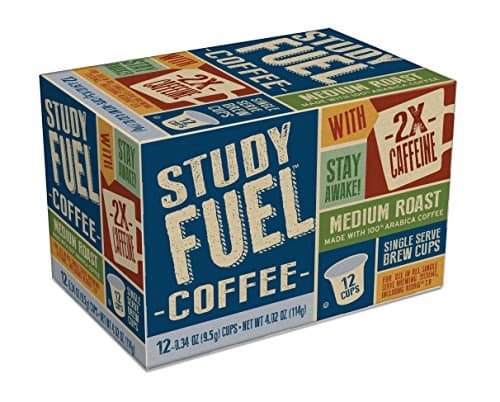 Study Fuel Medium Roast Coffee, 12 Count (Pack of 6) (Compatible with 2.0 Keurig Brewers)