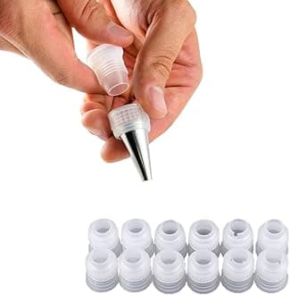 Couplers for Piping Bags,Standard Couplers for Small Decorating & Filling Tips,12 Pcs
