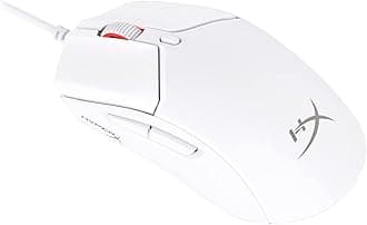 HyperX Pulsefire Haste 2 Wired Gaming Mouse, 53 g, 26K Sensor, 26,000 DPI, 8000 Hz Query Rate, 6 Programmable Buttons, RGB Lighting, PC/Xbox/PS Compatible, White