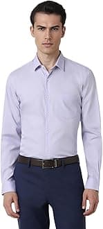 Peter EnglandSlim Fit Small Ditsy Printed Full Sleeve Shirt