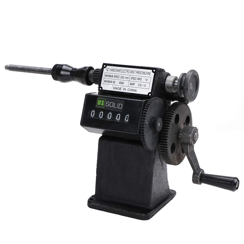 U.S. Solid Dual-Purpose Electric/Manual Coil Winding Machine w/Counter