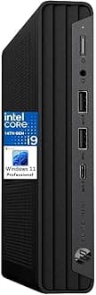 Elite Mini 800 G9 Elite Desk Business Desktop Computer, 14th Gen Intel 24-Core i9-14900T up to 5.5GHz, 16GB DDR5 RAM, 1TB SSD, WiFi 6, Bluetooth, Keyboard Included, no Mouse, Windows 11 Pro