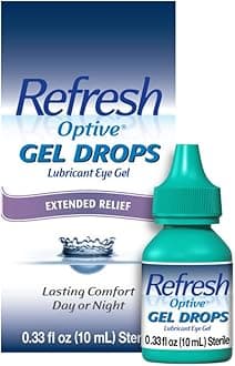 Optive Gel Drops Lubricant Eye Gel For Dry Eyes, 0.33 Oz Sterile