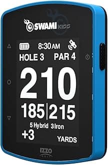 Swami KISS 2.0 Handheld Golf GPS Ragnefinder with Integrated Magnets - Blue