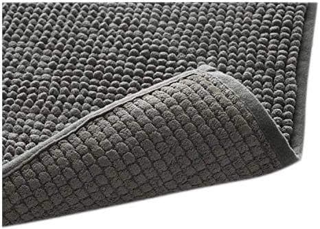 Klickpick Designs Thick Plush Bath Mats Soft Bath Mat Chenille Washable Bath Rugs Microfiber Shaggy Non Slip Bathroom Rug Anti Slip Absorbent Bath Rug Carpet with Non Skid Backing (20" x 32", Gray)