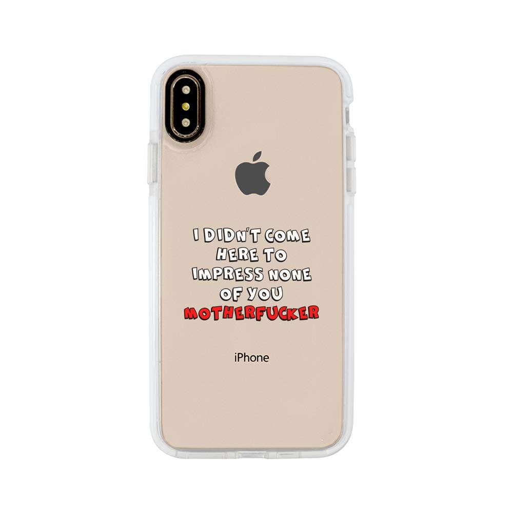 Ultra Slim iPhone Case - Silicone Protective Cover - Compatible for iPhone 11 Pro Max - MotherfCker - Sassy Quotes Case - Cool - Swagger - Hipster - Funny - White Flexible Soft TPU Cover Case