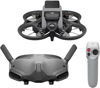 DJI Avata Pro-View Combo (DJI Goggles 2) - First-Person View Drone UAV Quadcopter with 4K Stabilized Video, Super-Wide 155° FOV, Built-in Propeller Guard, HD Low-Latency Transmission, Black