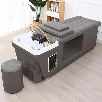 Head Treatment Bed, Shampoo Bed, Beauty Bed for Barber Shop and Hair Salon, Beauty Bed for Beauty Salon, Flat-Laying Thai Massage Beauty Salon Intelligent Beauty Bed,A