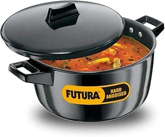 Hawkins Futura Hard Anodised Cook-n-Serve Bowl, 4 litres