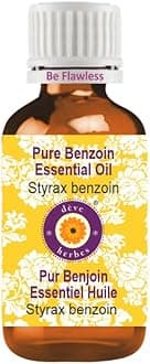 dève herbes Benzoin Essential Oil (Styrax Benzoin) Pure | Viscous Texture | Rich Aroma | Unisex | All Skin Types | for External Use Only | Natural Extract | Steam Distilled 30ml (1 oz)