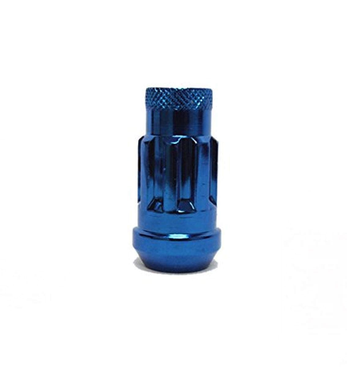 33002U Blue 14mm x 1.5" Thread Size Locking Lug Nut, (Set of 4)