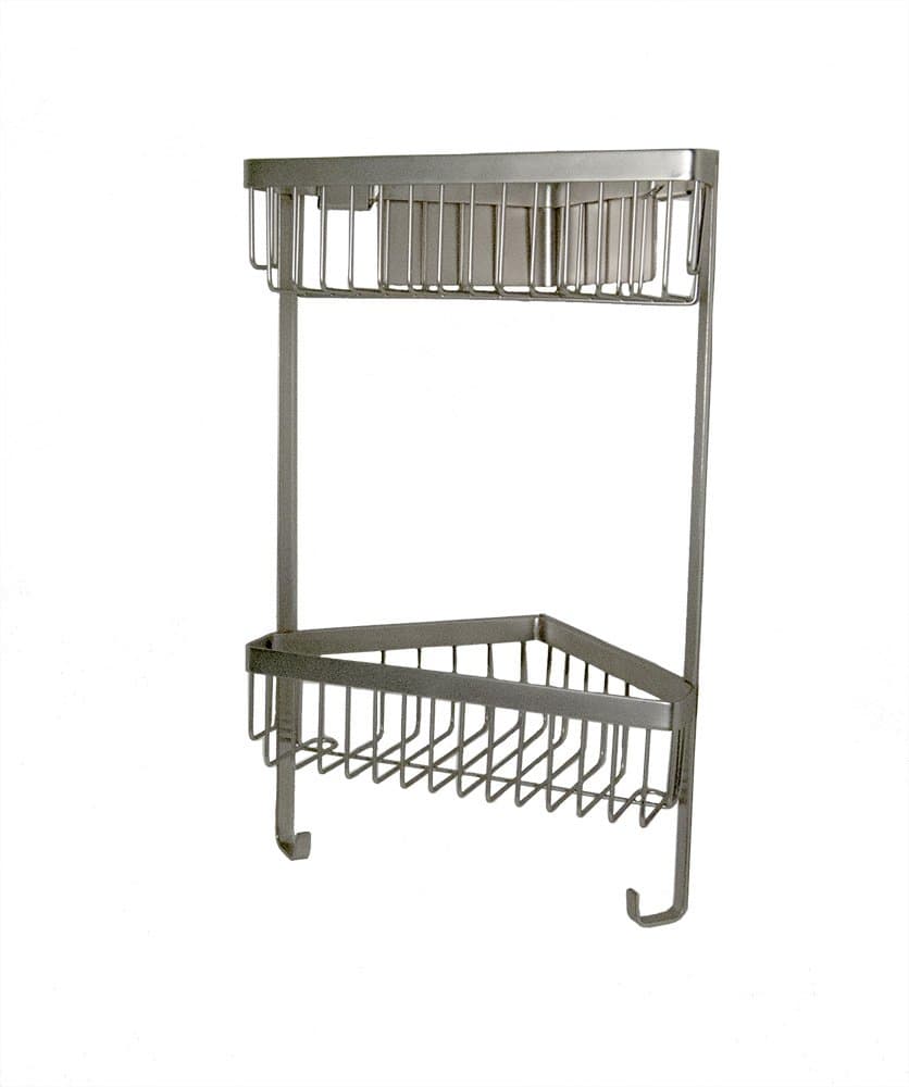 Everythink Adhesive Corner Shower Caddy, 9.1 by 12.4-Inch