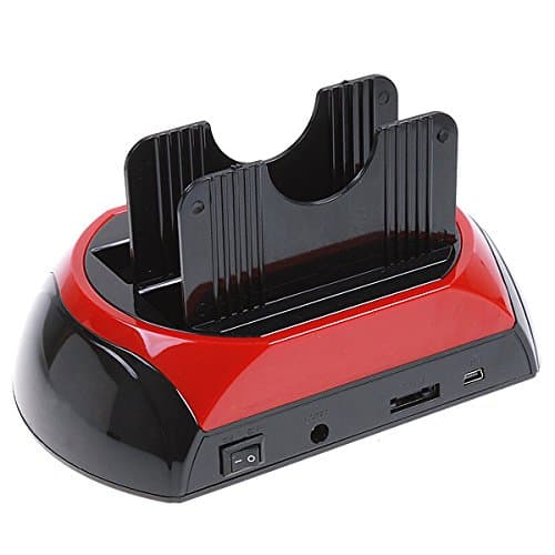 2.5" 3.5" Dual USB 2.0 IDE SATA Hard Drive Disk HDD Dock Docking Station Clone