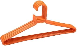 Plastic Clothes Hanger Set of 80 Clothes Hnager for Wardrobe Garments Hanging Orange