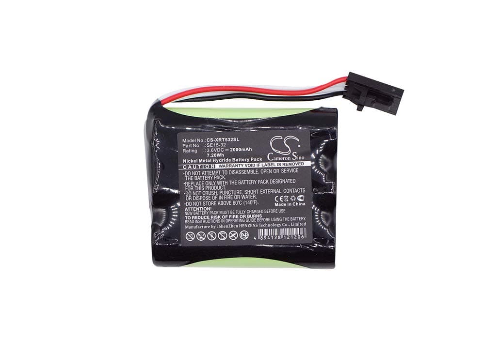 Replacement Battery for X-Rite SE15-32 3.6V 2000mAh / 7.20Wh Ni-MH