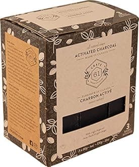 Crate 61, Vegan Natural Bar Soap, Charcoal & Argan, 3 Pack, Handmade Soap With Premium Essential Oils, Cold Pressed Face And Body Bar Soap For Men And Women (4 oz, 3 Bars)  Ethique Unscented Body Wash Bar for Sensitive Skin - Scent Free, Moisturizing, Vegan, Plastic Free, Eco-Friendly, Compostable, Recyclable - Charcoal, Kaolin & Oatmeal, 4.23oz (Pack of 1)  MARLOWE. Charcoal Face & Body Soap Bar No. 106 (7oz) | Best Cleansing & Detoxifying Bar for Men | Includes Natural Extracts, Shea Butter & Willow Bark | Amazing Scent  Nubian African Black Soap 5 Ounce (pack of 6)  Yes To Tomatoes Bar Soap Activated Charcoal with Tomato Extracts and Sunflower Seed Oil Face, Body Soap for Men, Women and Teens No Paraben, 7 Ounce Bar  Yardley London Activated Charcoal moisturizing bath bar 4.25oz - 3 pack bundle  Oars + Alps Exfoliating Mens Bar Soap, Made with Naturally Derived Ingredients and Dermatologist Tested, Vegan and Gluten Free, 1 Pack