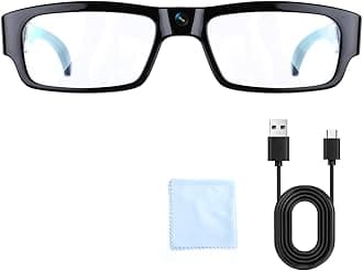 1080P HD Glasses Outdoor Sports Wearable Glasses with for Cycling, Hiking,Climbing and Traveling