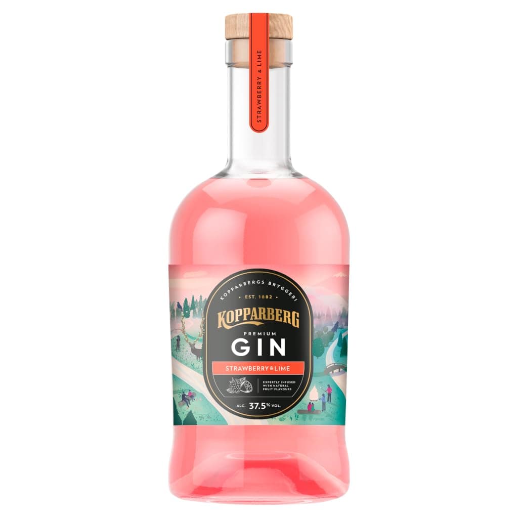 Gin Strawberry & Lime, 70cl