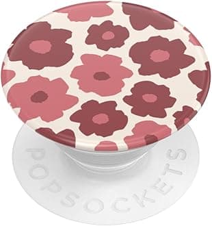 PopSockets: PopGrip - Support et Grip pour Smartphone et Tablette avec Un Top Interchangeable - Mauve Flora