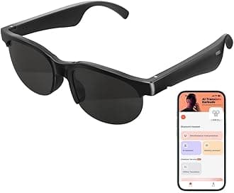 GS01 Smart Bluetooth Sunglasses, Audio Sunglasses With Speaker, UV400 Polarized lens, Open Ear Music, Touch Control