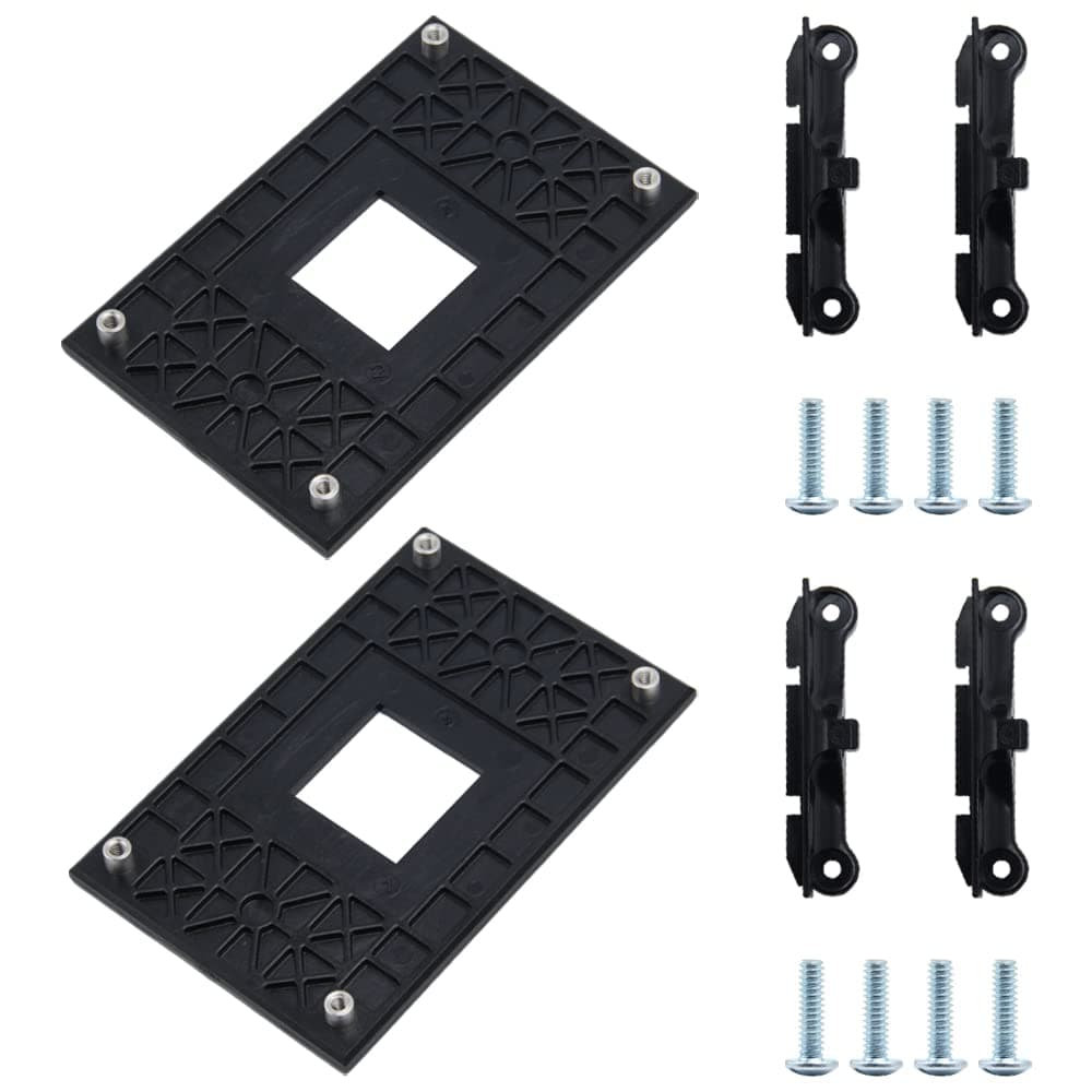 YouMen 2 Pcs AMD CPU Fan Mounting Bracket for AM4 Motherboard Chipset X370/B350/A320 With Screws Side Fixing Holder