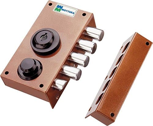 Lock Side Art. 416 with Half Turn. pompa-cilindro Diameter 30 mm with External mm Length 50. Internal Opening with Key, Single Pump. Finish: Painted Bronze.