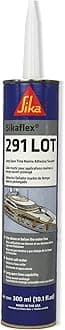 Sikaflex-291 LOT, White, Marine Adhesive and sealant, General All-Purpose PU Adhesive with Long Open time, 10.1 fl. oz