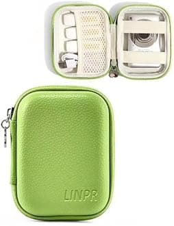 Digital Camera Case Compatible with CAMKORY/for Kodak PIXPRO FZ45/FZ55/for Lecran/for VAHOIALD/for Canon IXUS 285 HS, Small Travel Cameras Storage Holder for Accessories SD Card (Green)