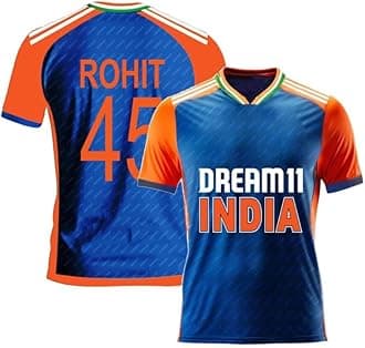 Ind Cricket Team T20 Jersey 2024 Dhoni_Virat,Rohit,Hardik,Rishabh,Rahul,Surya,Gill (Boys,Men,Kids)