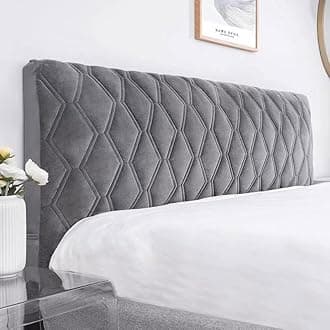 Stretch Bed Headboard Slipcover,Solid Color Quilting Bed Head Cover, Dustproof Protector Cover For Bedroom Decor For Full Queen California Large King (Color : Dark gray, Size : 170cm)
