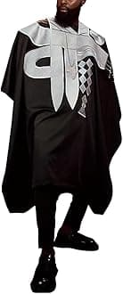 HD Traditional African Clothing for Men: Nigerian Agbada Embroidery Bazin Boubou Outfit