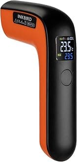 – Digital Infrared Thermometer Gun INK-IFT02, Non-Contact Industrial Thermometers, IR Laser Temperature Gauge, ℃ Display, Fast 0.5s Reading Auto Off One-Key Operate for Grilling, Car Maintenance