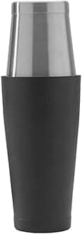 Houdini Stainless and Black Boston Cocktail Shaker, Two-Toned Boston Cocktail Shaker