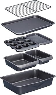 KITCHENCRAFT MasterClass Smart Space Stacking Non-Stick Bakeware Set, Display Boxed