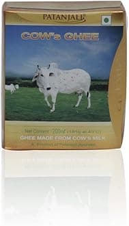 Patanjali Cow's Ghee - 200ml Carton
