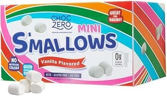 Healthy Mini Marshmallows - Sugar Free Marshmallow Snack - Keto Friendly, Low Carb Baking - 10.5 Ounce Box