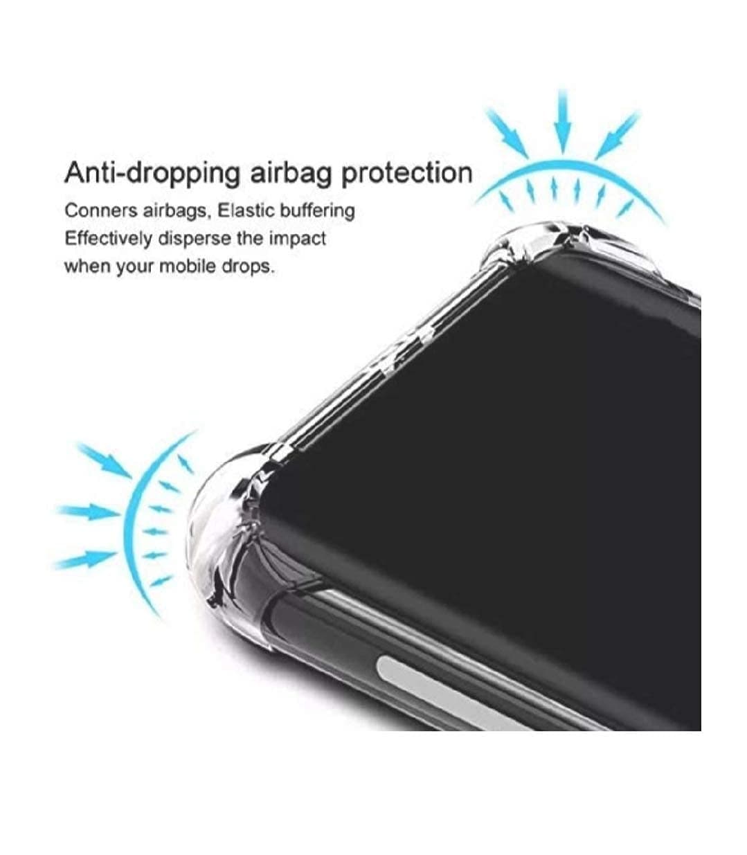 Dashmesh Shopping� Shock Proof Protective Soft Back Case Cover for Oppo F9 (Transparent) [Bumper Corners with Air Cushion Technology]