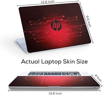 H264 Top+Wrist Pad Vinyl Laptop Skin/Sticker/Cover for 14 Inches Laptops Laminated-Removable-HD Quality Compatible for Hp(13.8x9.6 Inches)