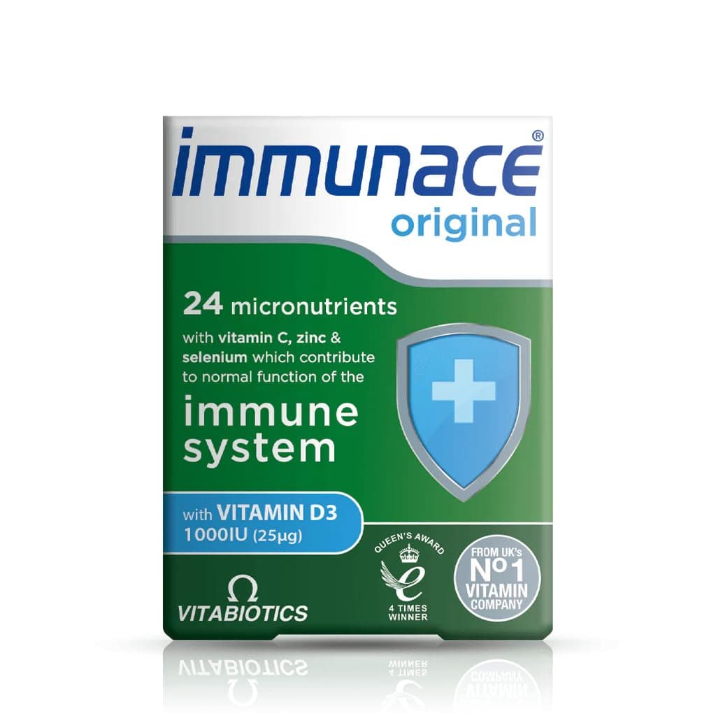 Immunace Original 30 Tablets |Nutritional Support for Immune System with 24 Micronutrients- Vitamin C, Zinc, Selenium and Vitamin D3 1000iu