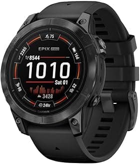Garmin epix PRO Gen 2, 51mm Premium GPS smartwatch, AMOLED touchscreen, multisport, advanced health & training features, built-in flashlight, adventure watch with up to 31 days battery life, Black