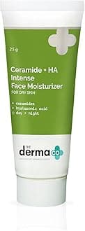 The Derma Co Ceramide + Ha Intense Face Moisturizer Cream, Dry Skin Moisturiser - 25 Gm