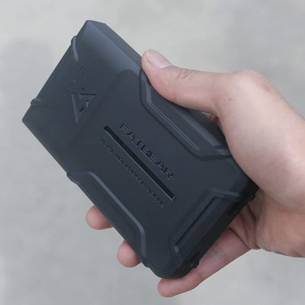 FATBEAR Rugged Shockproof Armor Protective Shell Skin Case Cover for Sony Walkman NW-ZX700 NW-ZX706 NW-ZX707 (Black)