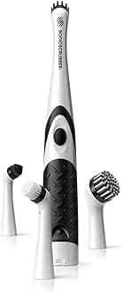 SonicScrubber Household Cleaning Brush Heads - Electric Scrubbing Brush Accessory - Home, Kitchen & Bathroom - Removes Mould & Cleans Grout (Household System)