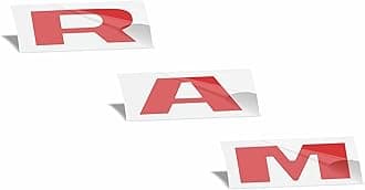 Reflective Concepts - RAM Grille Emblem Overlay Decal -Fits 2019-2024 Ram 1500, NOT for Classic or TRX - (Color: Reflective Red)