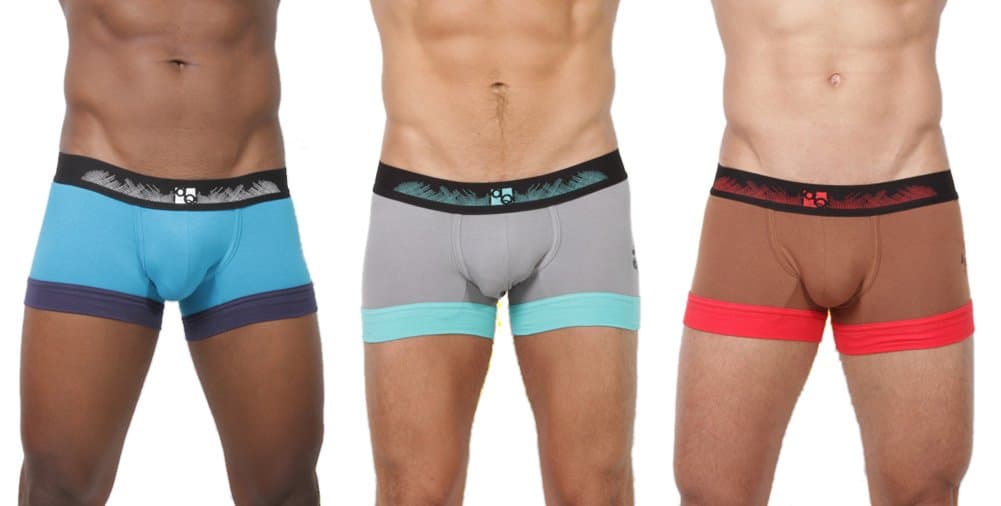 Men's 3 Pack Boxer Trunk Butt-Up