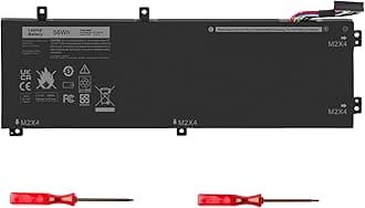 - 56WH RRCGW H5H20 0RRCGW School Laptop Battery for Dell XPS 15 9550 15-9550 9560 9570 Precision 15 5510 5520 5530 Series P56F P56F001 5D91C 62MJV M7R96 0RRCGW 062MJV Mobile Workstation Notebook