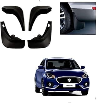 Trendwala (O.E.M Fitting Cup Type) Mud Flap/Splash Guard Compatible with Dzire T3 2012 Too 2015