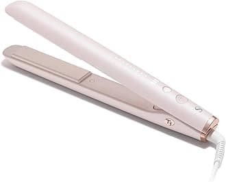 SinglePass StyleMax Professional 1" Ceramic Flat Iron with Custom Heat Automation, 9 Heat Settings, Longer Ceramic Plates, For Straightening, Waving, Curling & Styling