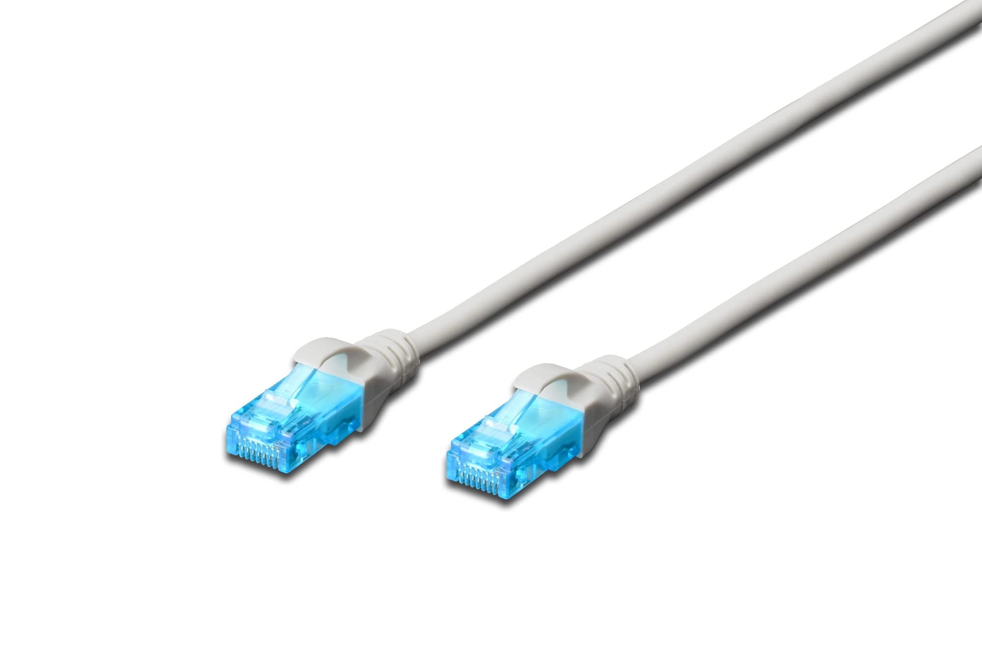 Digitus network cable (RJ45) CAT 5e U/UTP Grey